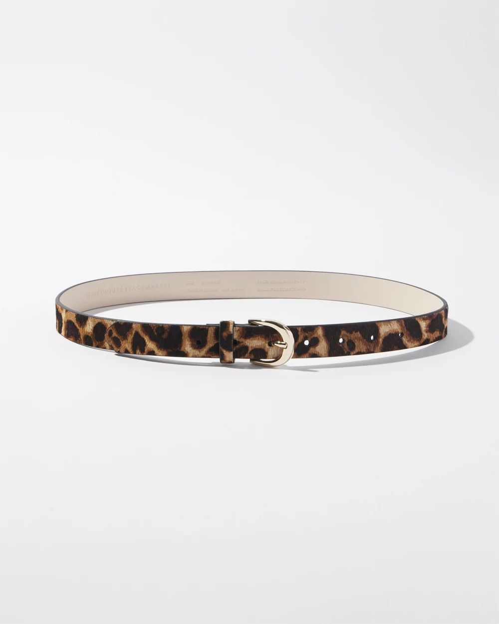 Leopard Haircalf Pant Belt | White House Black Market